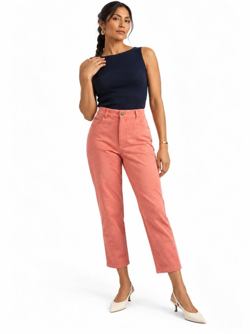 St. John Sport by Marie Gray Pink Pants Vintage Preppy Size 4